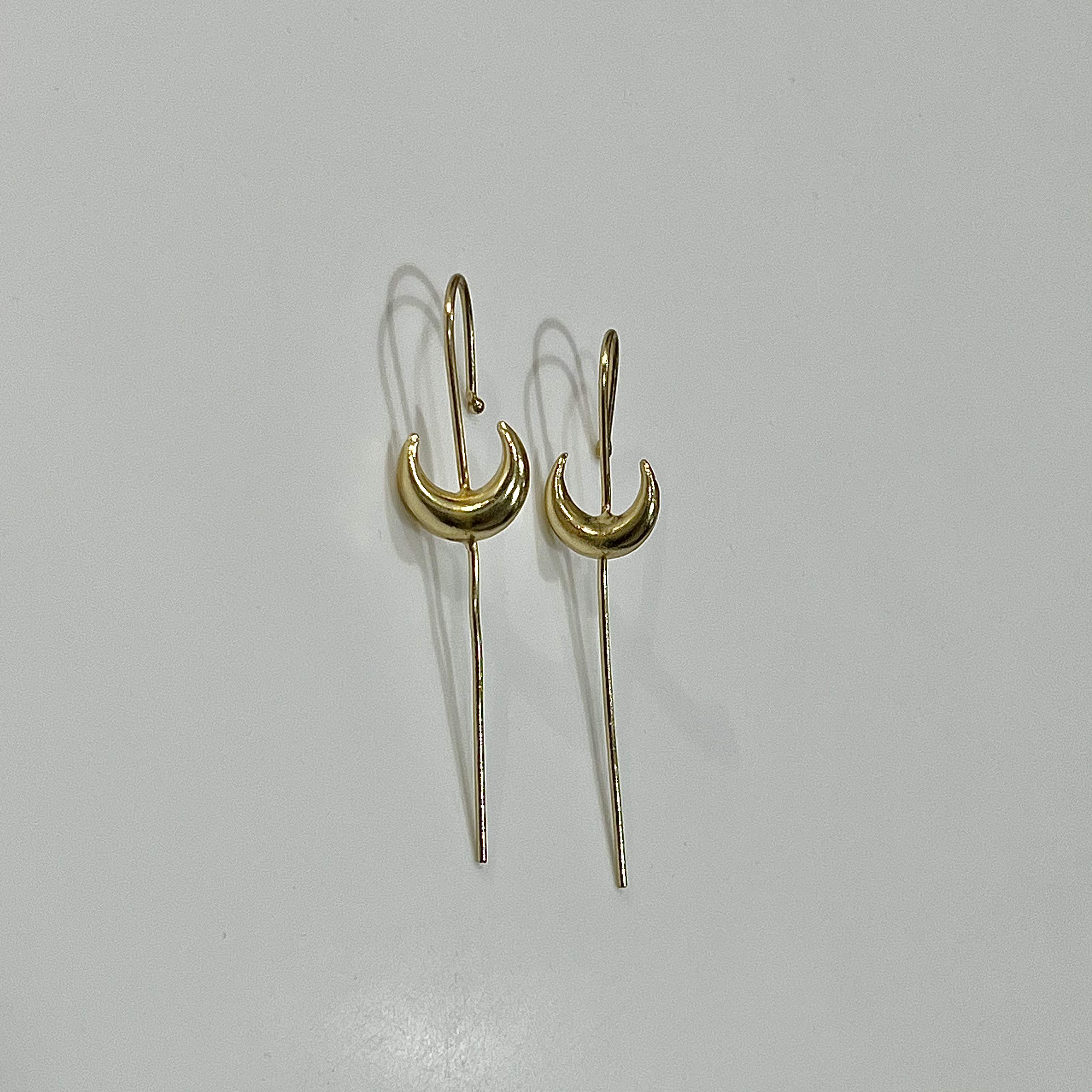 Crescent Moon Bugadi Earrings