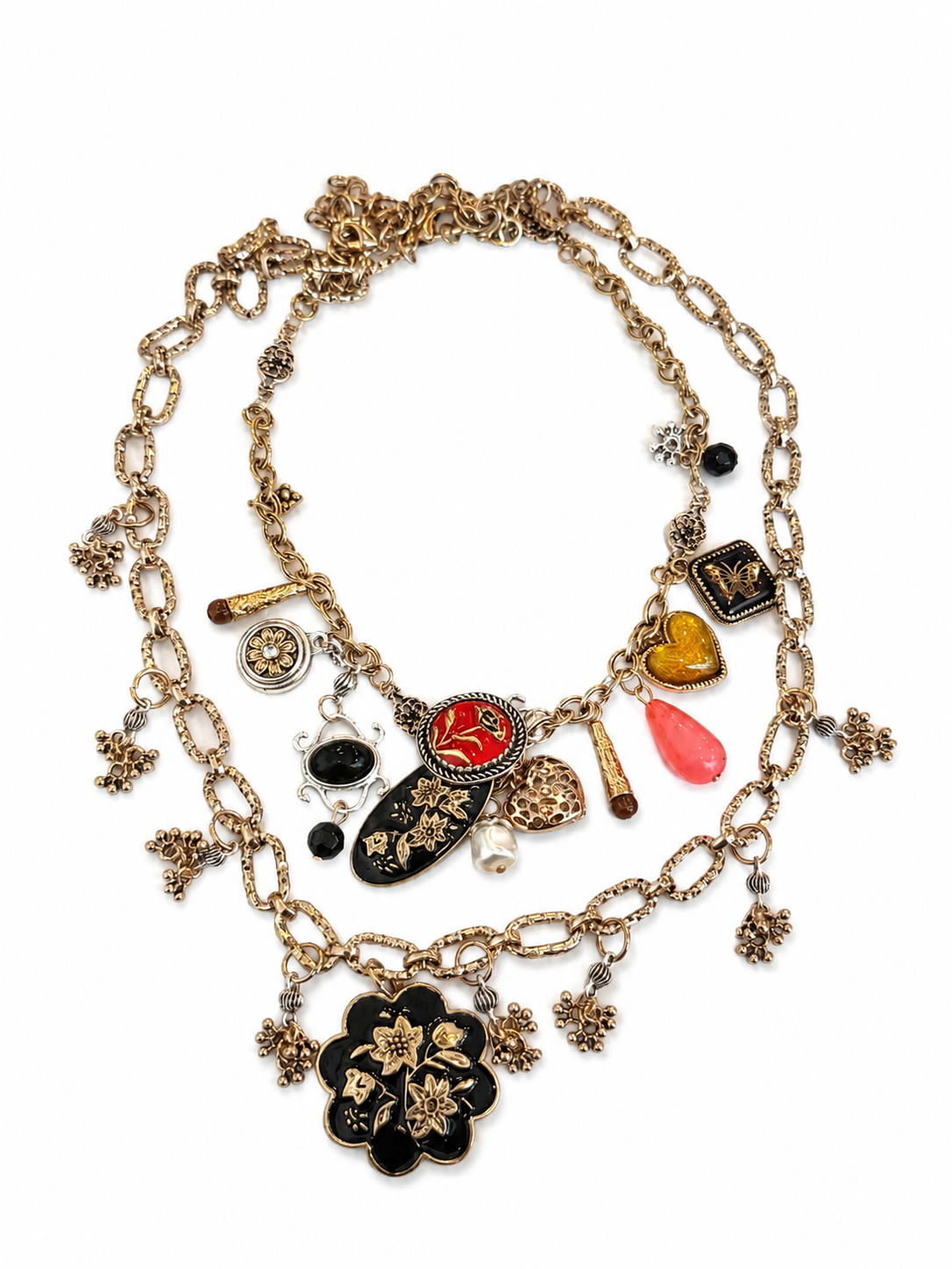 Silver Ghungroo Chain Necklace