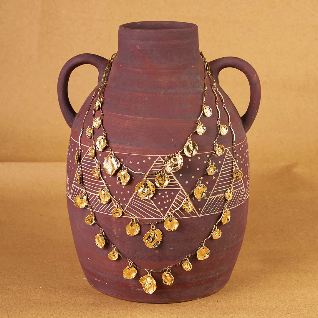 Lustre Coin Charm Necklace