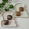 Size Matters - Multicolour Oversize Stone Stud Earrings