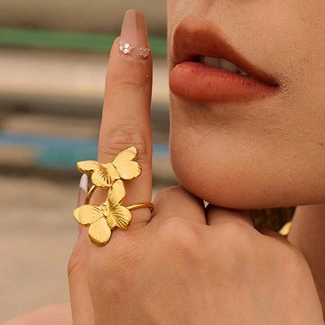 Twinning & Twisted Butterfly Ring