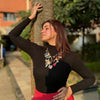 Bohemian styled multi layered charm necklace