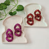 Hoop A Loop - Multicoloured Crystal Rhinestone Drop Earring