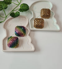 Size Matters - Multicolour Oversize Stone Stud Earrings