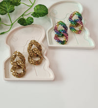 Hoop A Loop - Multicoloured Crystal Rhinestone Drop Earring