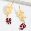 White & Red Classy Formal Earrings