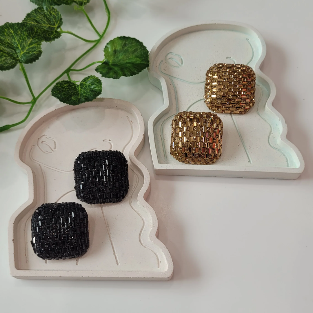 Size Matters - Multicolour Oversize Stone Stud Earrings