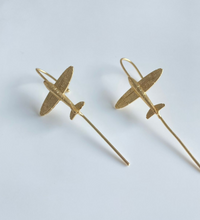 Aeroplane Bugadi Pin Earrings