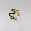 Classy Black Curve Styled Ring