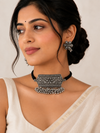 Desi-Boho Oxidised Choker Set