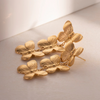 Golden Butterfly Long Earrings