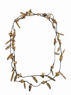 Golden Leaf Charm Necklace