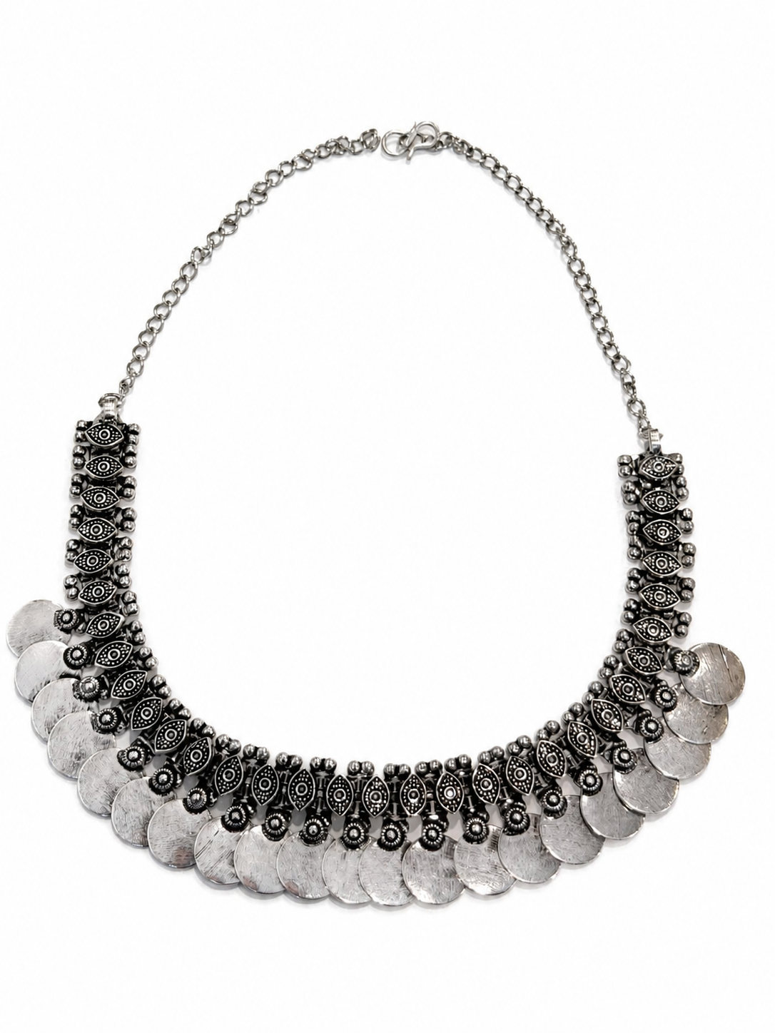 Gypsy Oxidised Coin Neckpiece