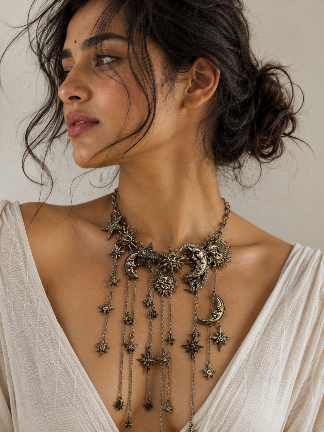 Golden Celestial Necklace