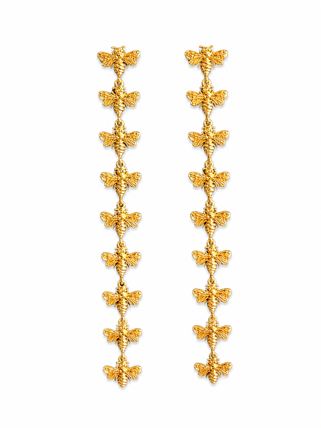 Bee Charm Dangler Earrings