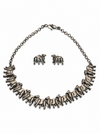 Kamdhenu ( Cow ) Oxidised Jewellery Set
