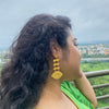 Golden Eye Drop Earrings