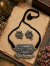 Desi-Boho Oxidised Choker Set
