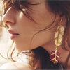White & Red Classy Formal Earrings