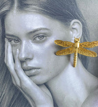 Alloy Dragonfly Statement Earrings