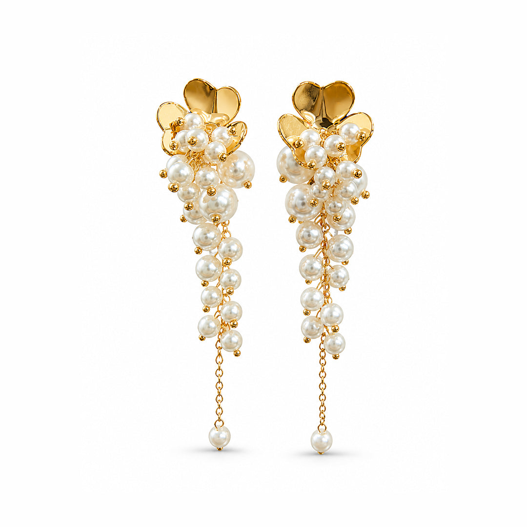 Pearl Dew Cascade Earrings