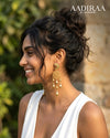Gold-finish Crescent Dream Earrings