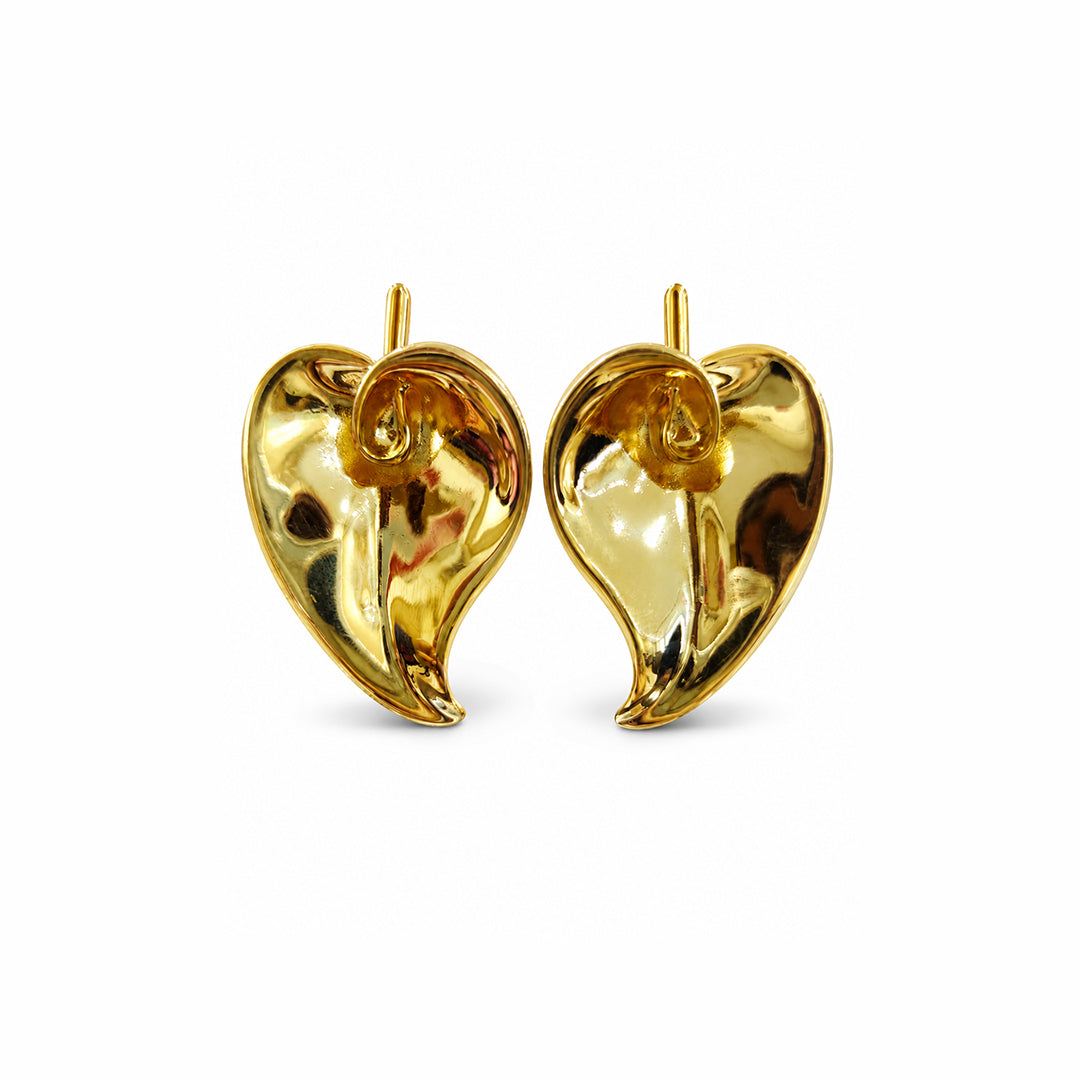 Molten Leaf Sculpted Earrings