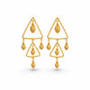 Radiant Trigon Chandelier Earrings