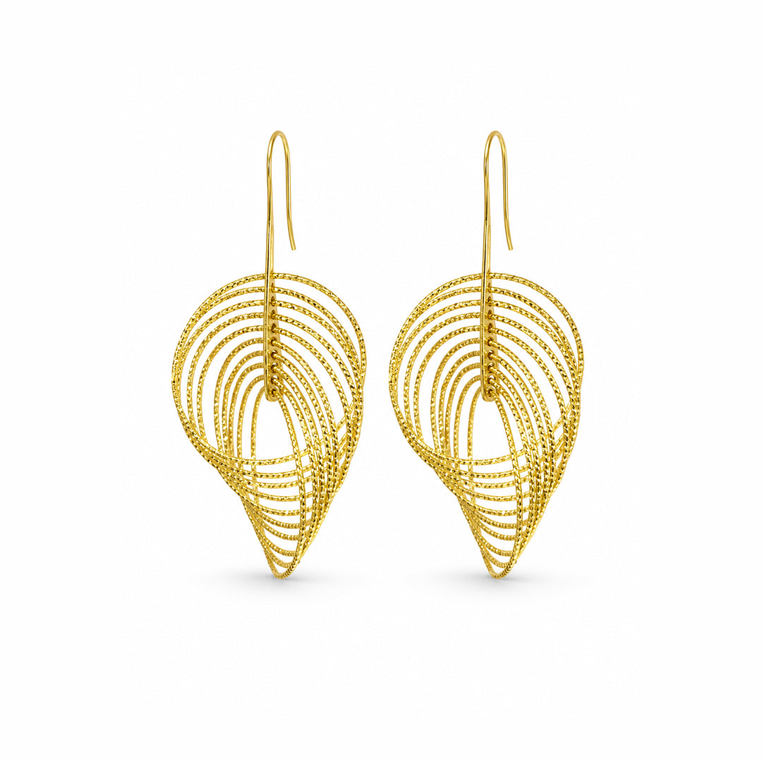 Radiant Ripple Loop Earrings