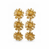 Golden Sunflower Drop Earrings
