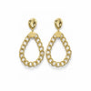 Golden Statement Chain Hoop Earring