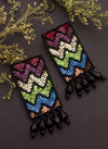 Bedazzled Multicoloured Sequin Dangler Earrings