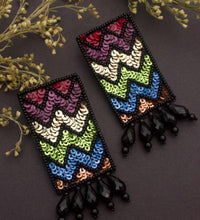 Bedazzled Multicoloured Sequin Dangler Earrings