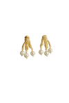 Gold-plated Pearl Drop Studs