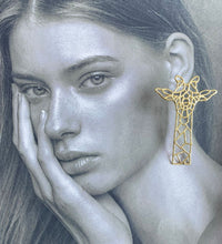 Contemporary Alloy Giraffe Earrings