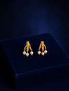 Gold-plated Pearl Drop Studs