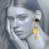 Drop Disk Earring