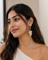 Lustre Lily Pearl Earrings
