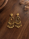 Gold-plated Chandbali Earrings