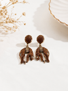 Stone Cheetah Earrings
