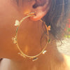 Large Butterfly Loop Earring