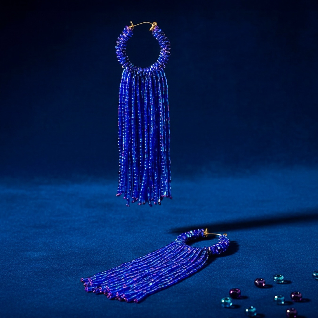 Fabulous Frills - Beaded Earrings