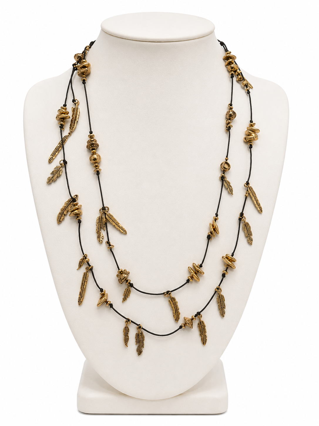 Golden Leaf Charm Necklace