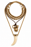 Boho Multi-Layered Horn Necklace