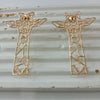 Contemporary Alloy Giraffe Earrings