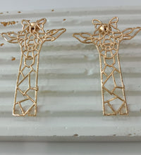 Contemporary Alloy Giraffe Earrings