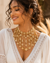 Royal Golden Stardust Chocker Necklace