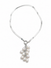 Silver Pearl dust Necklace