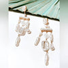 Regal Pearl Chandelier Earrings