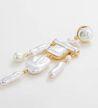 Regal Pearl Chandelier Earrings